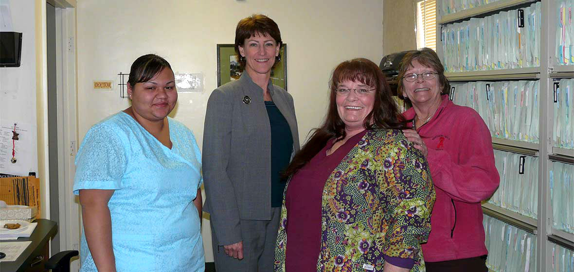 Trudy Larson with colleagues at Northern Nevada HOPES