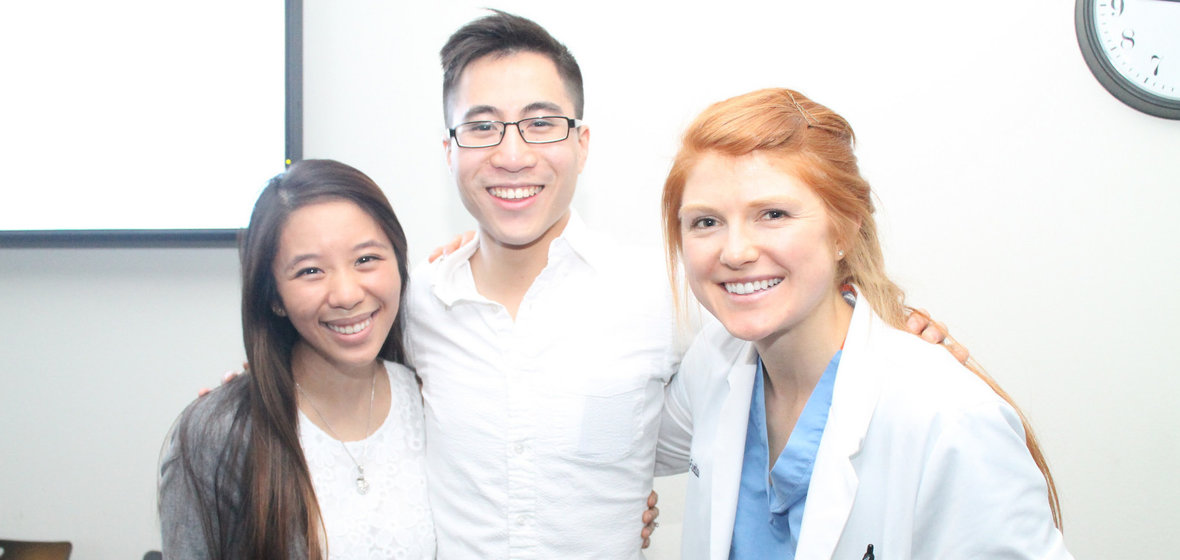 Three UNR med students posing