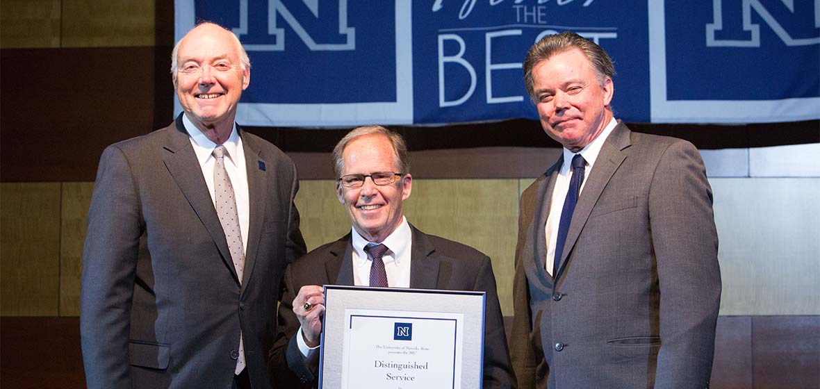 Marc Johnson, Bruce Shively and Kevin Carman at 2017 Honor the Best ceremony 