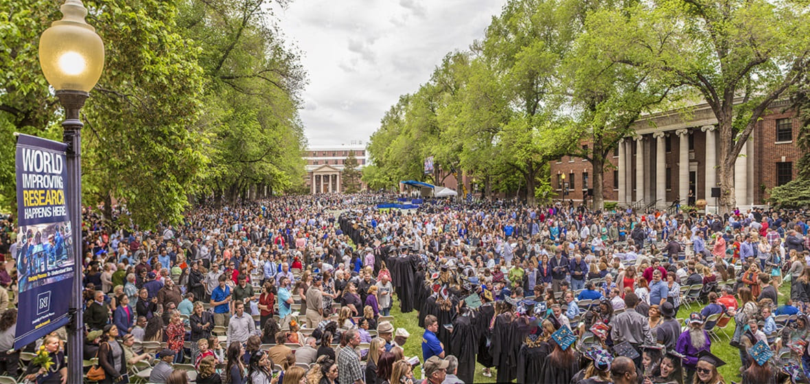 The Quad during Commencement