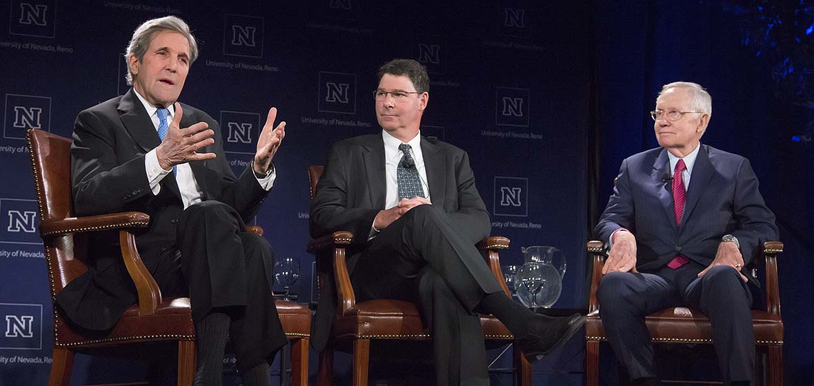 John Kerry, Hugh Shapiro and Harry Reid