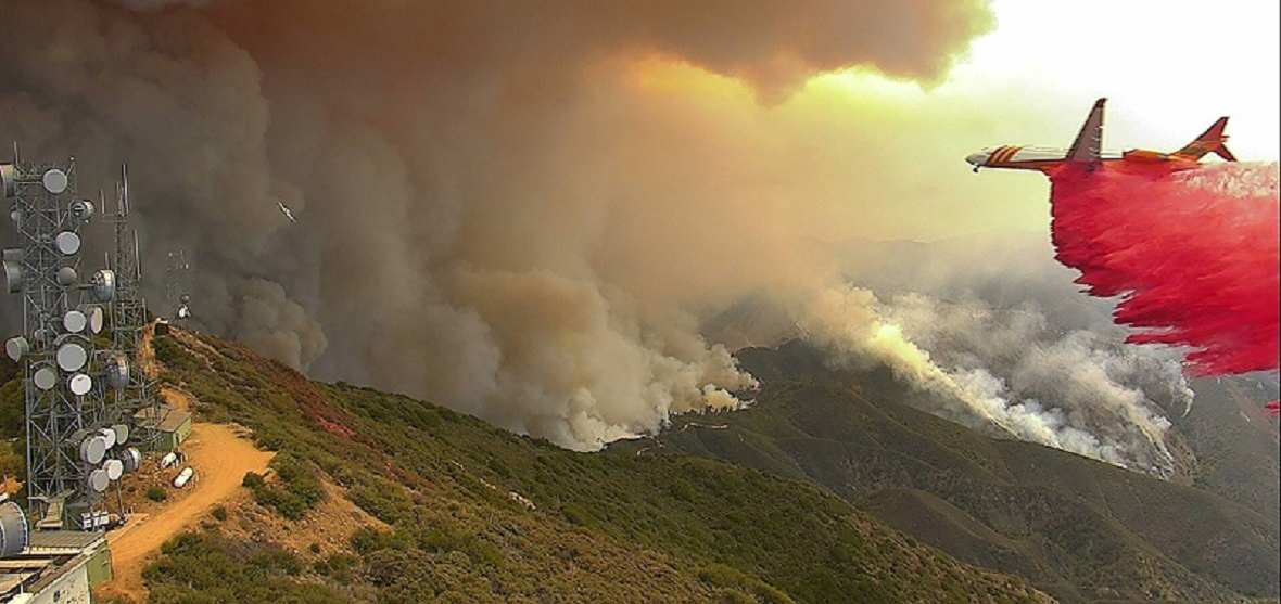 Holy Fire captured on Alert Wildfire camera