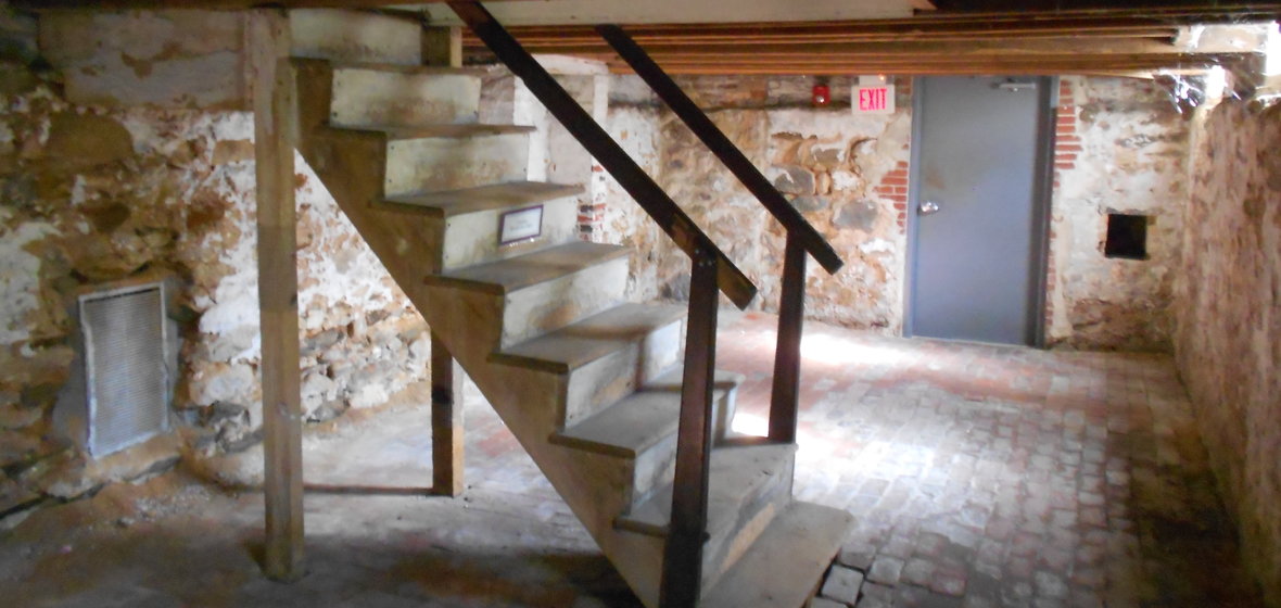 The basement of an older house