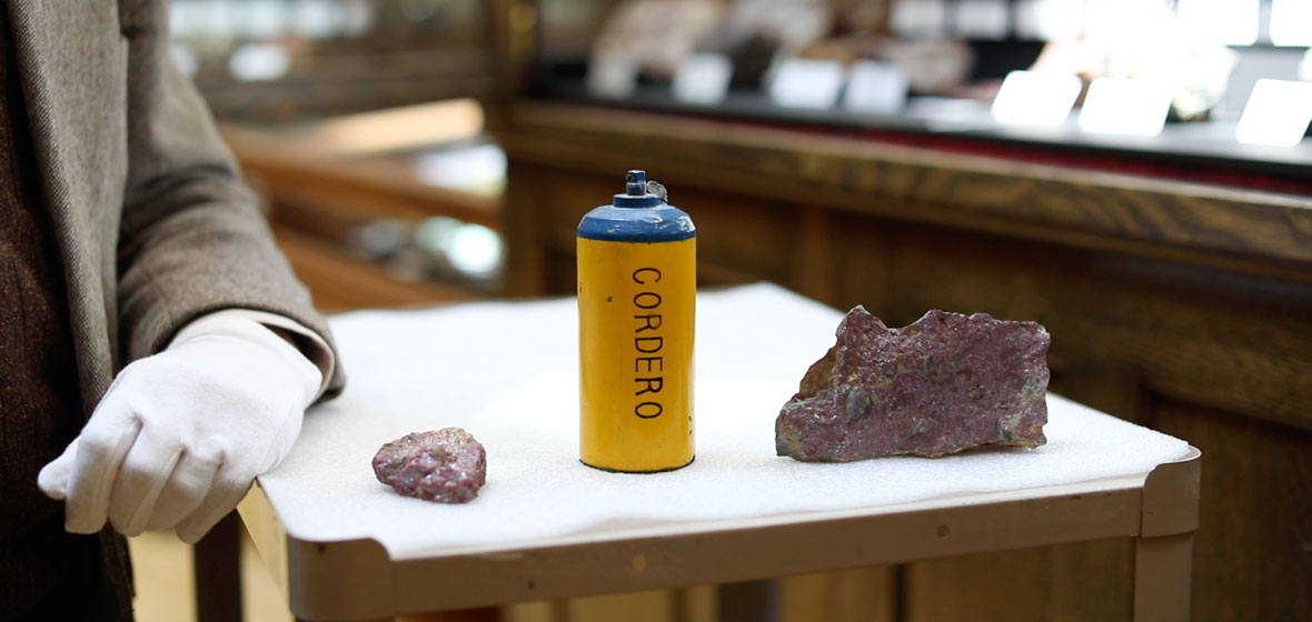 Cinnabar on display