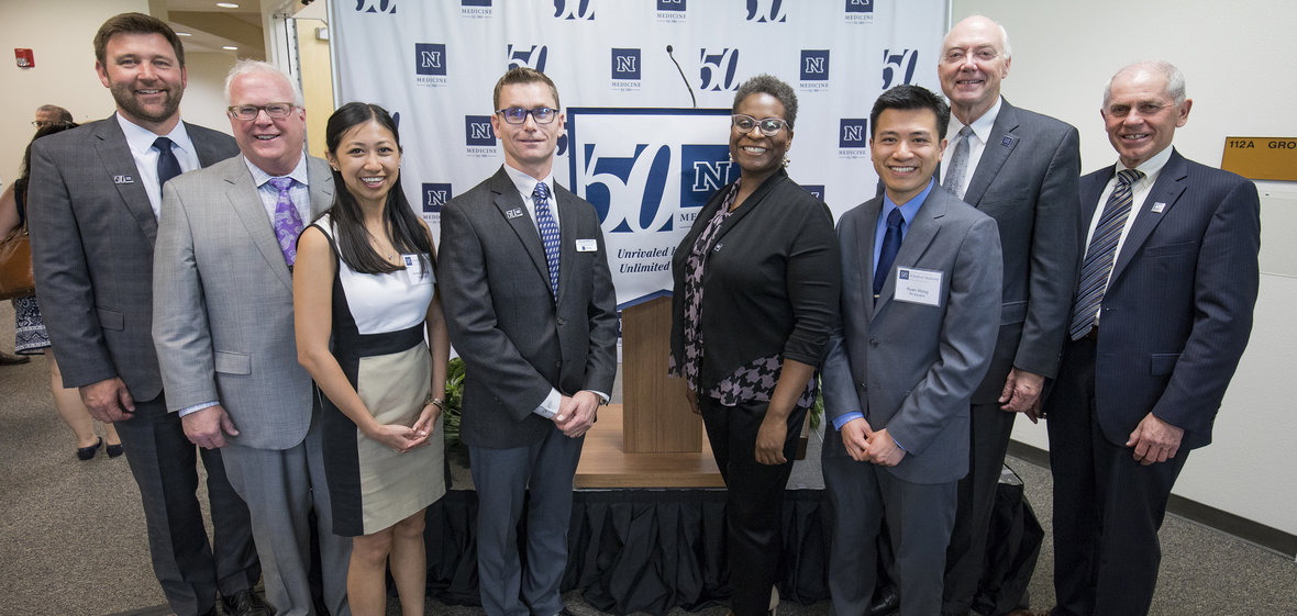 UNR Med officials pose for a photo at the PA Studies Program open house.