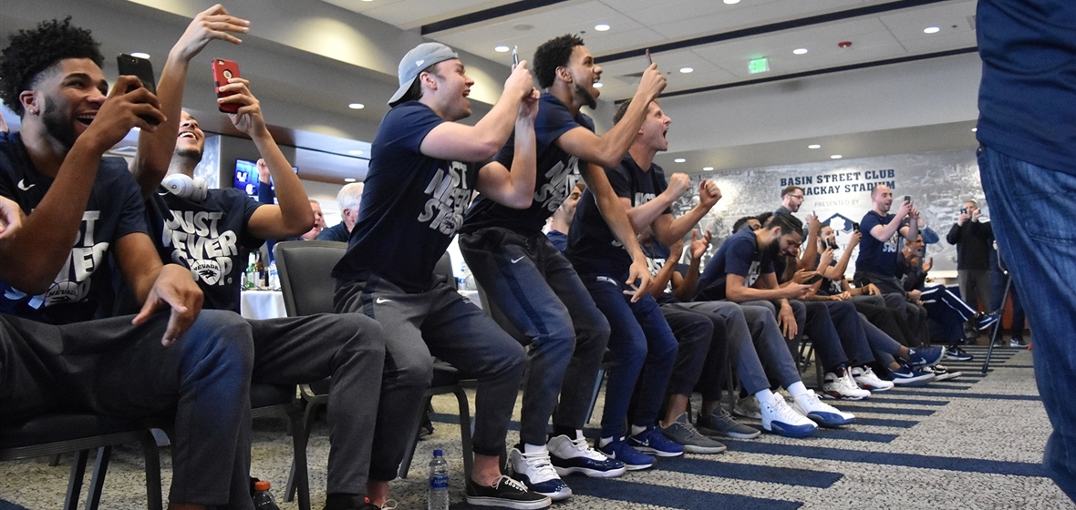 Wolf Pack players react to their selection to NCAA Tournament