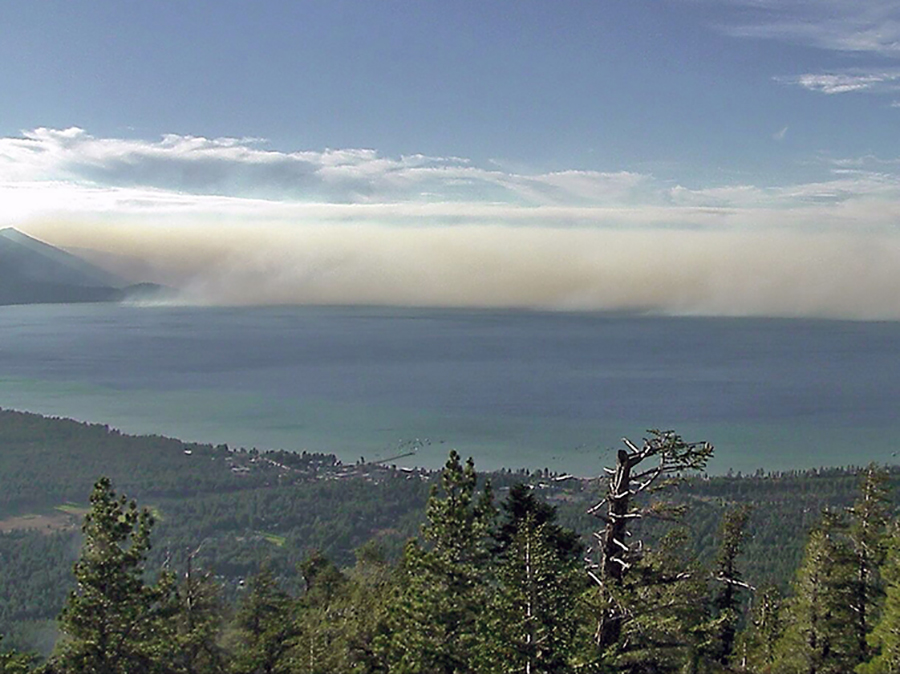 smoke enters tahoe basin