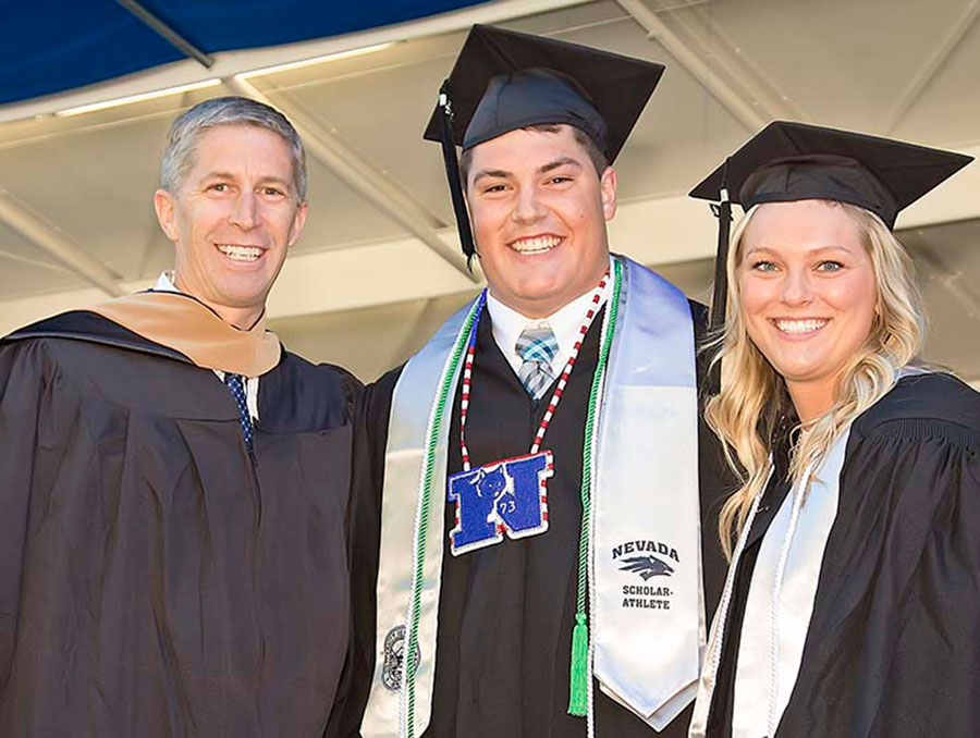Austin and Madison Corbett at 2017 graduation