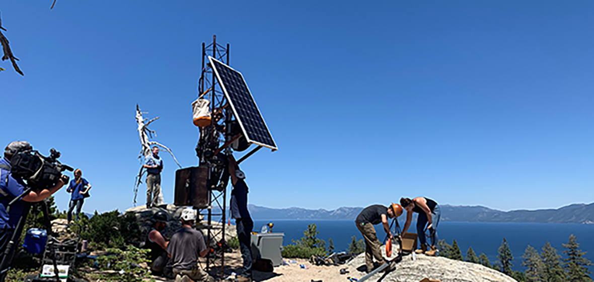 AlertTahoe camera and tower install
