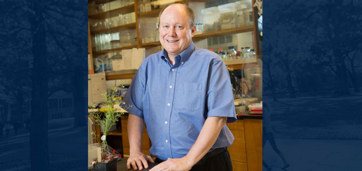 Jeff Harper in his biochemistry laboratory.