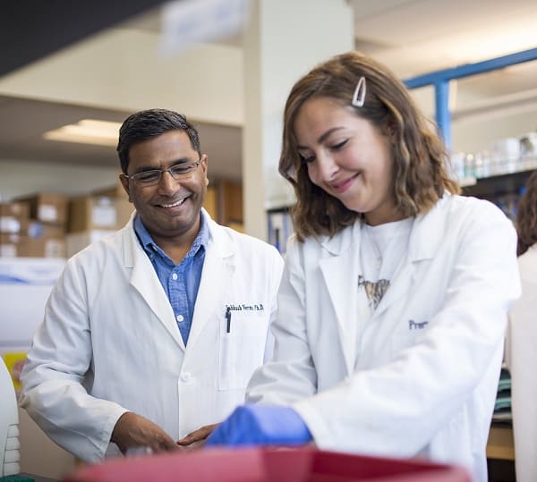 Researchers pose for photo from two UNR Med laboratories who are University’s first to participate in program that helps deliver discoveries to the marketplace.