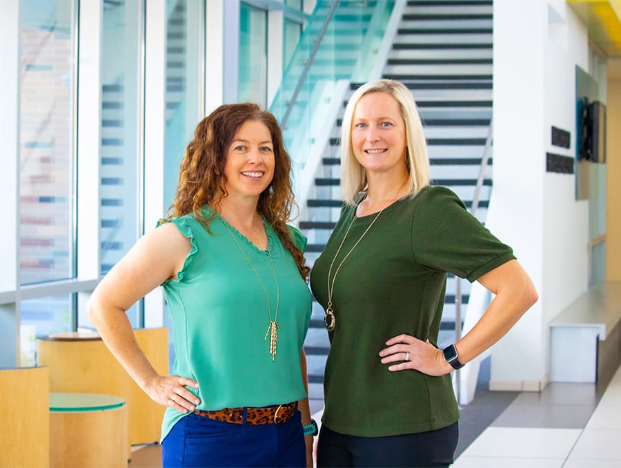 Associate Professor Abbie Olszewski and Assistant Professor Lindsay Diamond