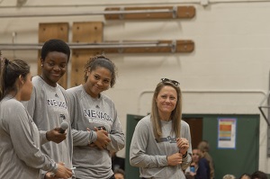 The members of the women's basket ball team