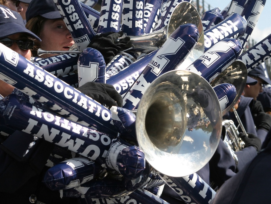 Homecoming, Wolf Pack football fans, Mackay Stadium, 2008