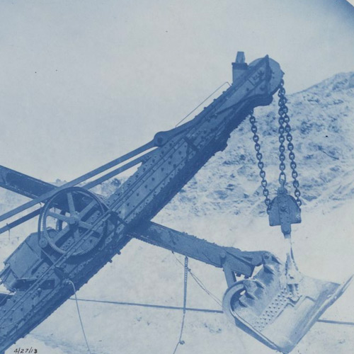 Copper Flat Negatives page 079, Steam Shovel Boom and Dipper Side View