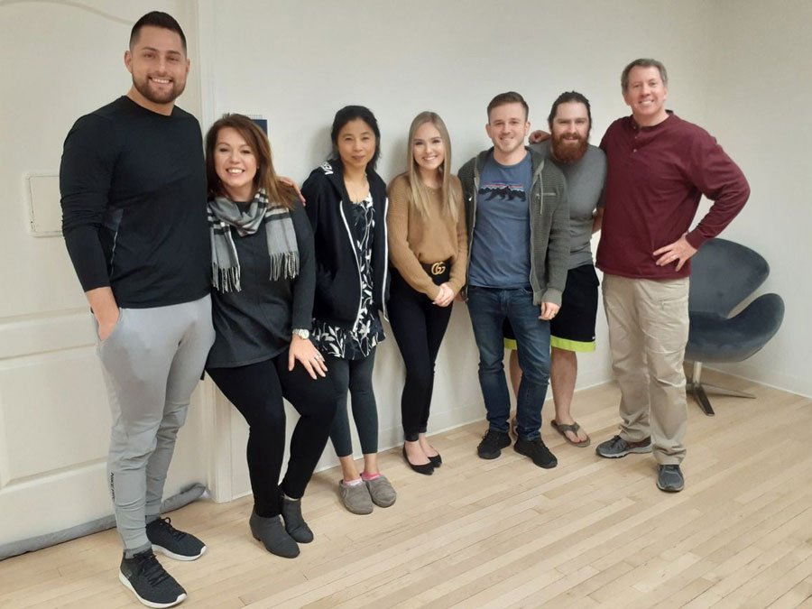 Chris Riche in a group photo.