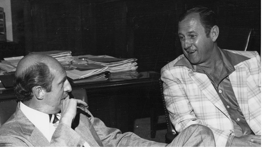 President Joe Crowley with Bob Cashell in President's Office of Clark Administration