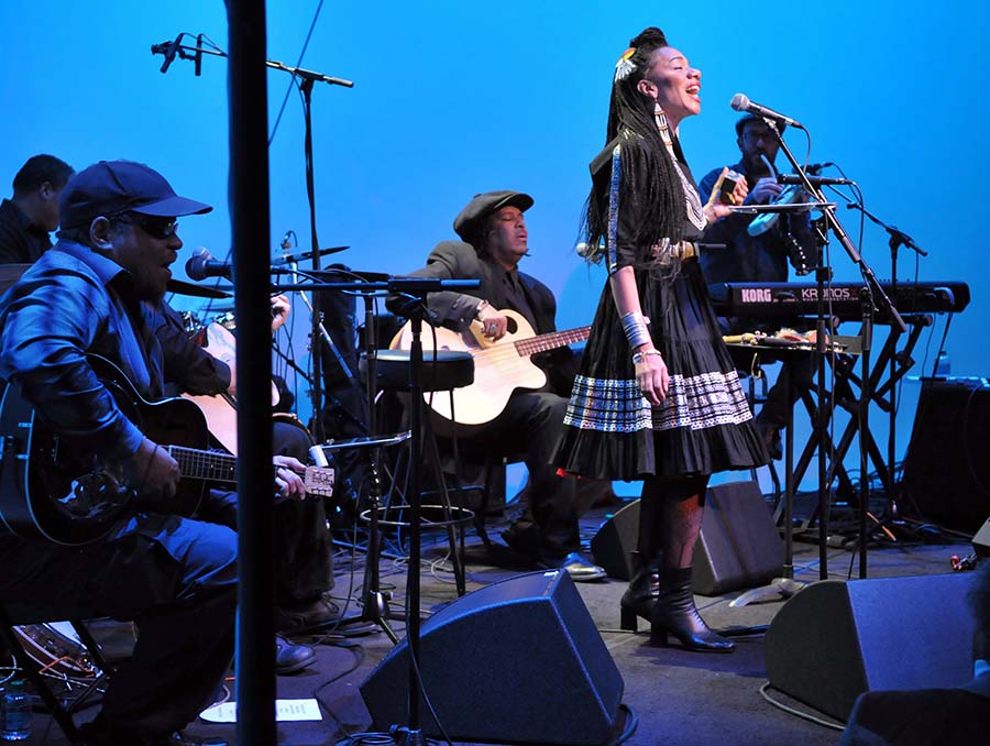 Musical artist Martha Redbone and her six-piece band perform Roots Project. 