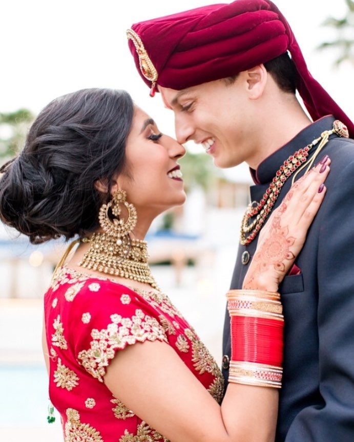 Drs. Aradhana Mehta and Lance Horner on their wedding day