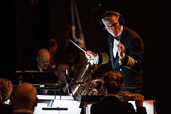 Capt. Ken Collins Directing the U.S. Navy Band
