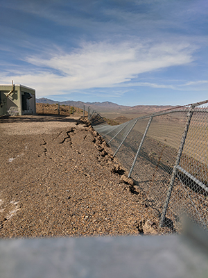 damaged fence