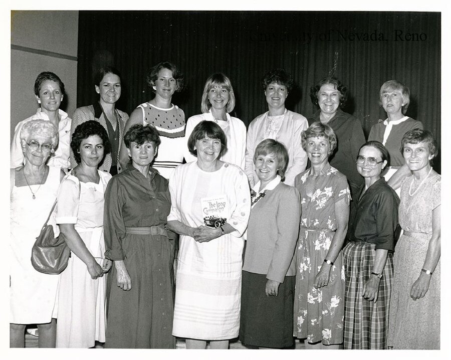 Anne Howard with numerous prominent northern Nevada women