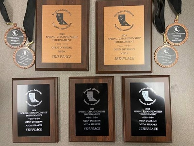 Nevada Debate awards from Regional Tournament