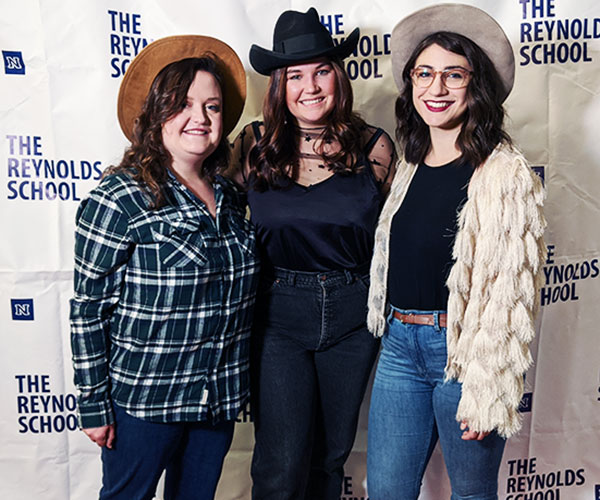 Carly Sauvageau, Emily MacDiarmid and Bree Zender