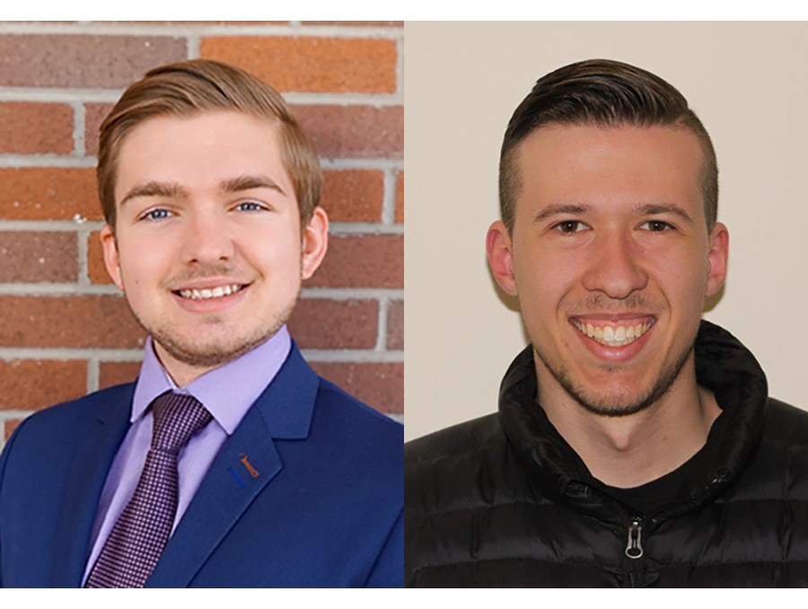 Headshots of College of Business undergraduate students Oscar Loyd and Ethan Olesinski