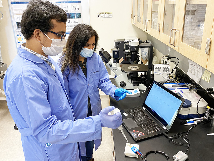 Researchers test a COVID-19 nanosensor