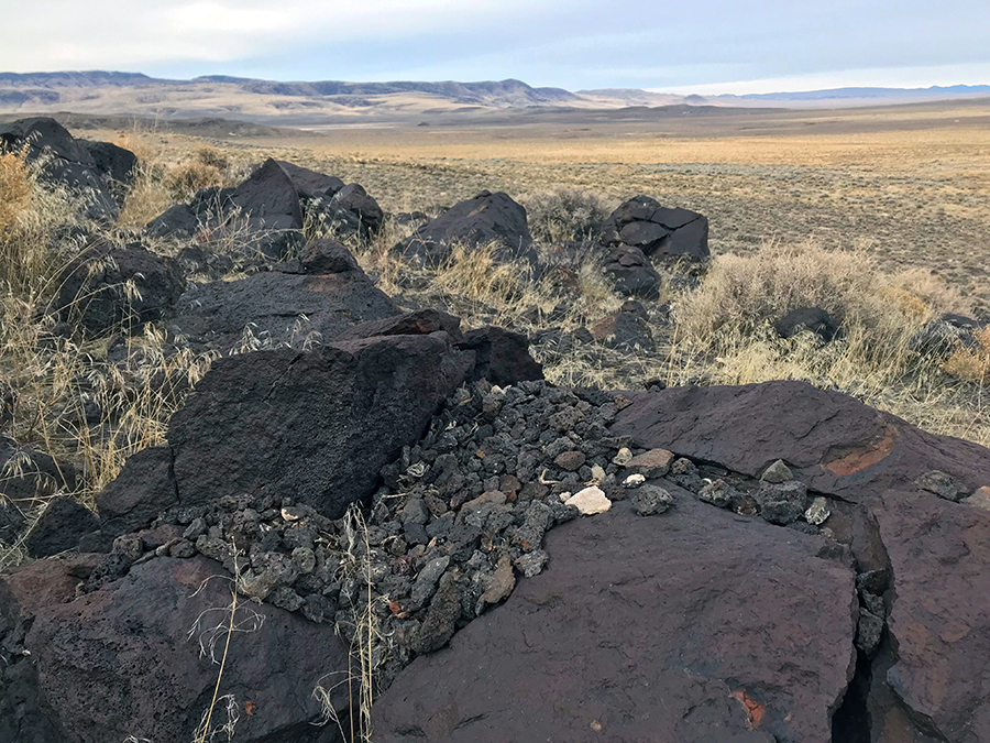 volcanic rocks in Hot Springs Mountains