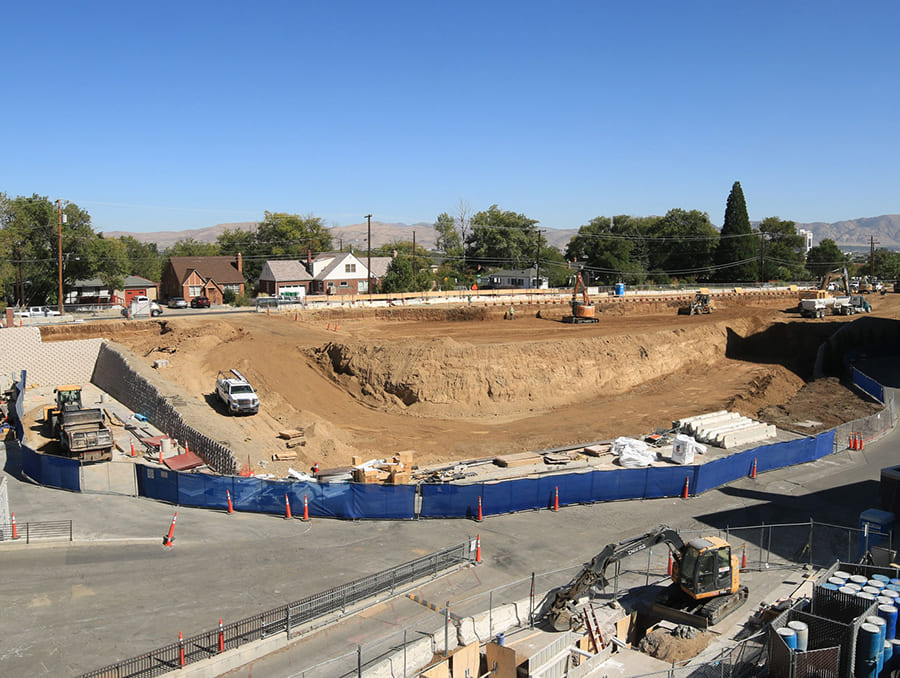 construction site of the William N. Pennington Engineering Building