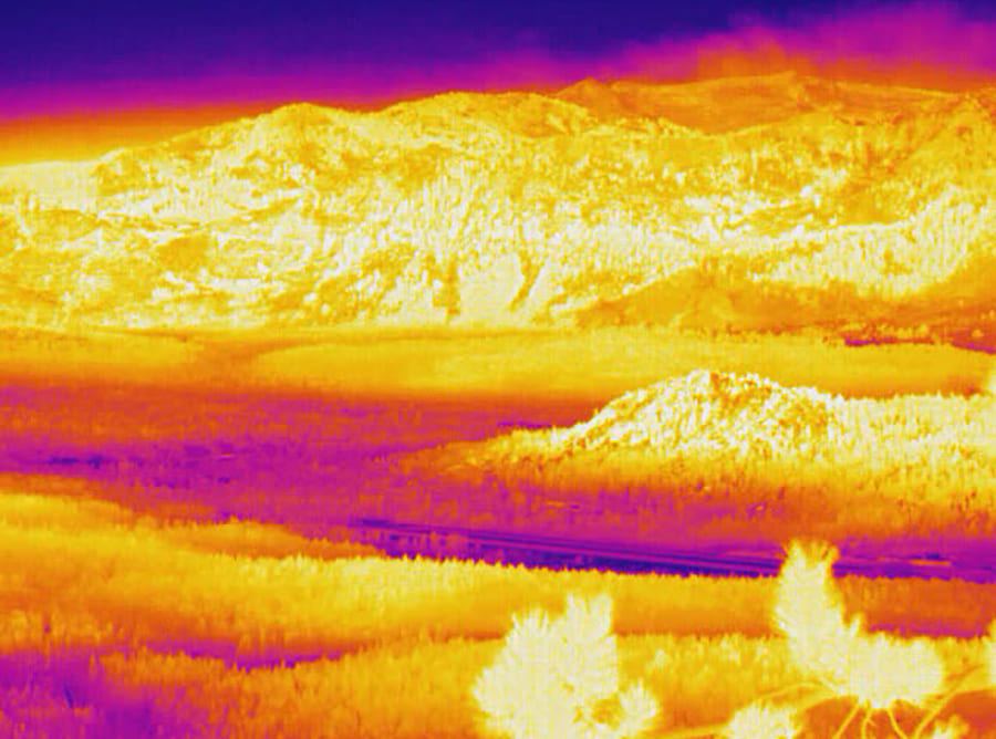 thermal image of south lake tahoe