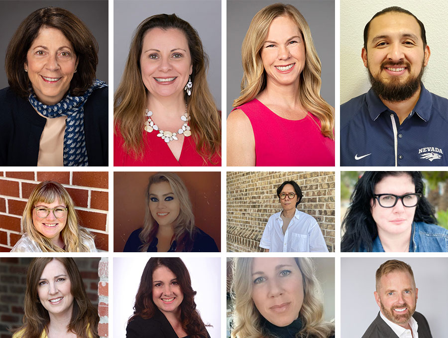 From top left, Lillian Wichinsky, Eugenia Weiss, Ashley Daftary, Jose Parra, Aleksa Owen, Alycia Barnwell, Chang Hyun Seo, Clio Weisman, Dana Caballero, Denise Orpustan-Love, Natalie Gautereaux, William, Fauerborn in a collage of head shots 