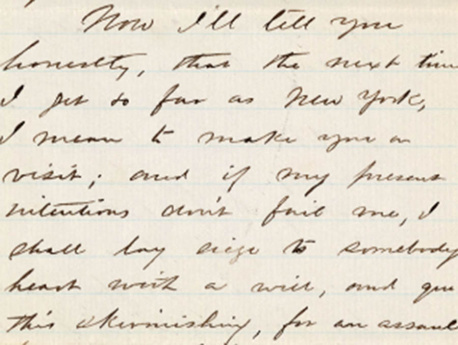 Sample of a letter from Henry dated January 29th, 1864 from the Henry & Nellie Mighel Correspondence crowdsourced transcription project