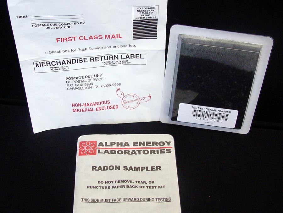 a radon test kit