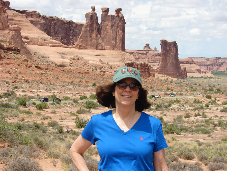 Dr. Lillian Wichinsky in Arches National Park, Utah