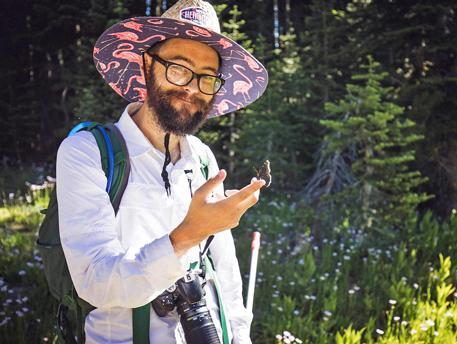 Chris with butterfly