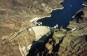 Hoover dam aerial