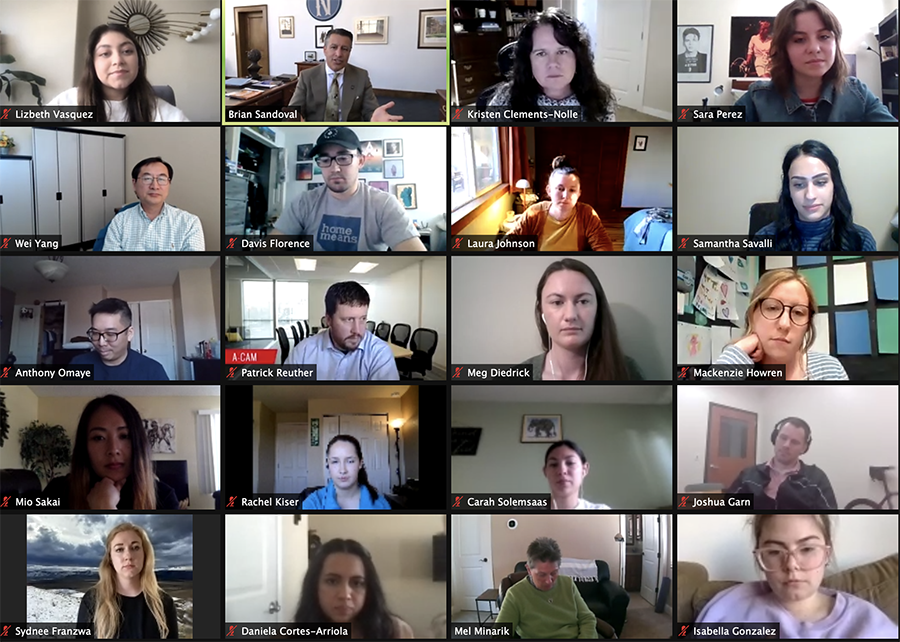 CHS Zoom Chat with President Sandoval