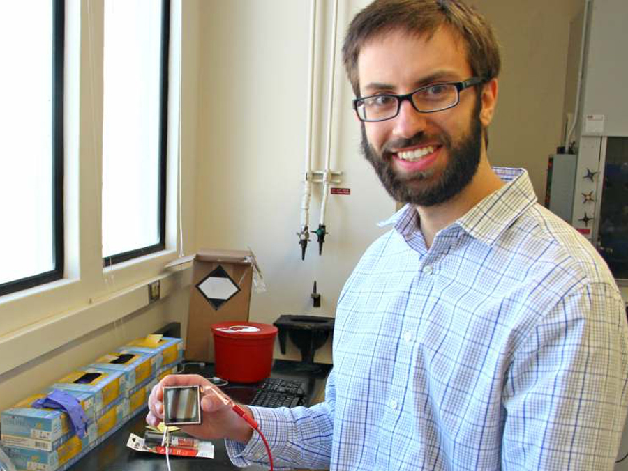 Chris Barile in his lab