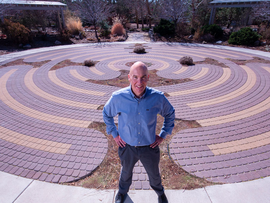 Scott Earley standing in a regional park near the University campus