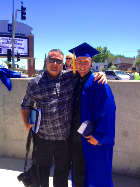 Chris and Dave at graduation