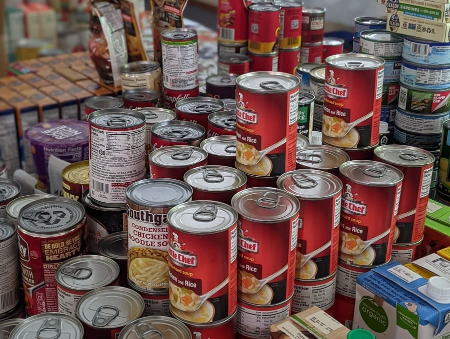 Canned and other nonperishable food