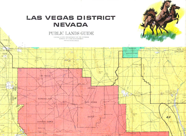 A Public Lands Guide map of the Las Vegas District