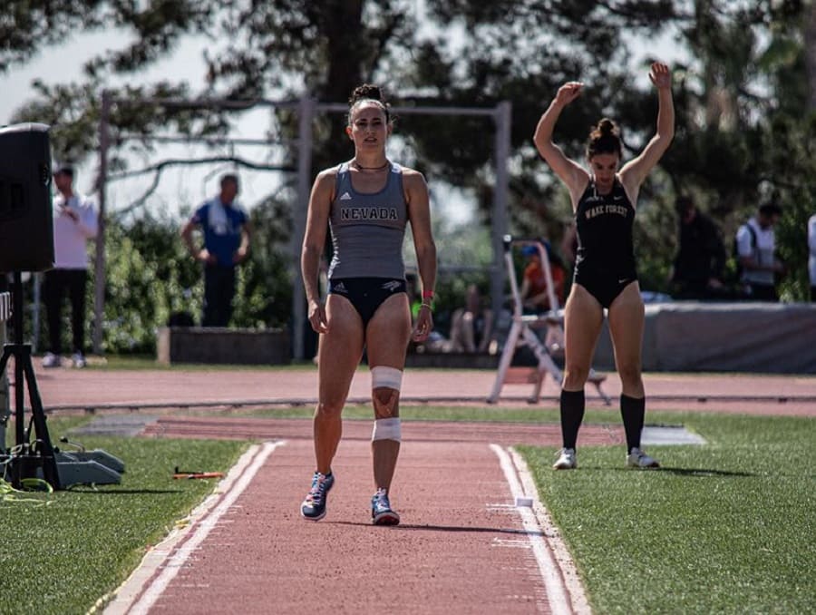 Nicola Ader on the track