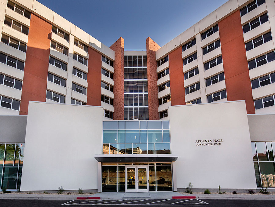 The front of the Argenta Hall building