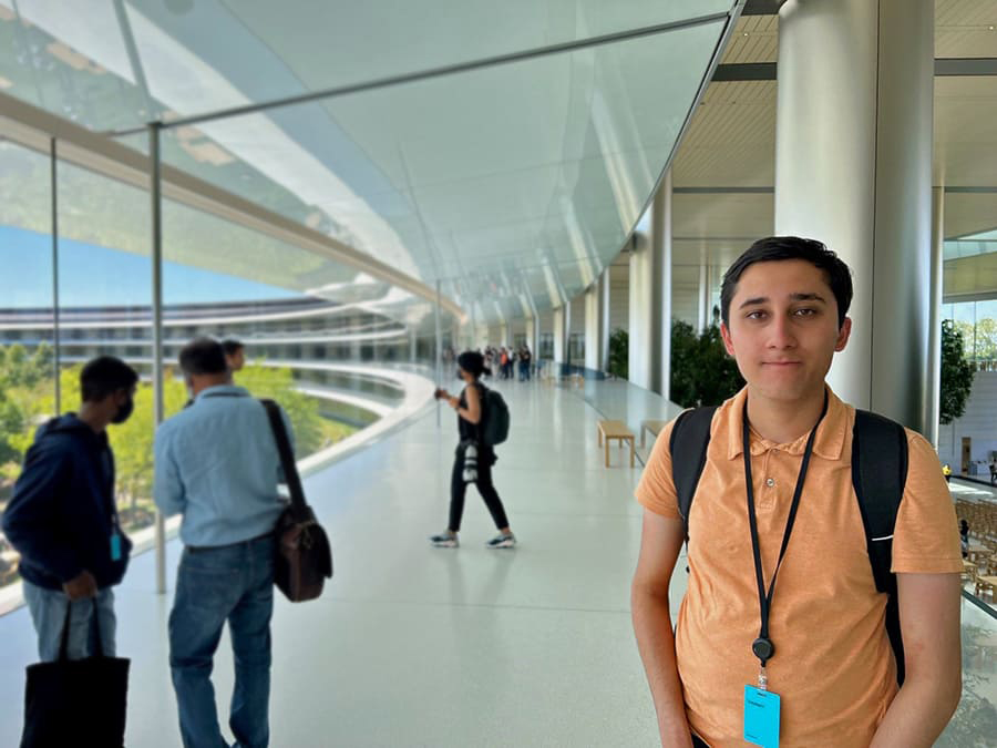 Vedant Malhotra at Apple Park