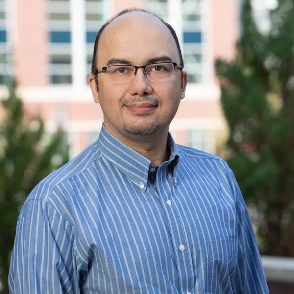 Headshot of Ehsan Vahidi outside of the Mackay School of Mines building.