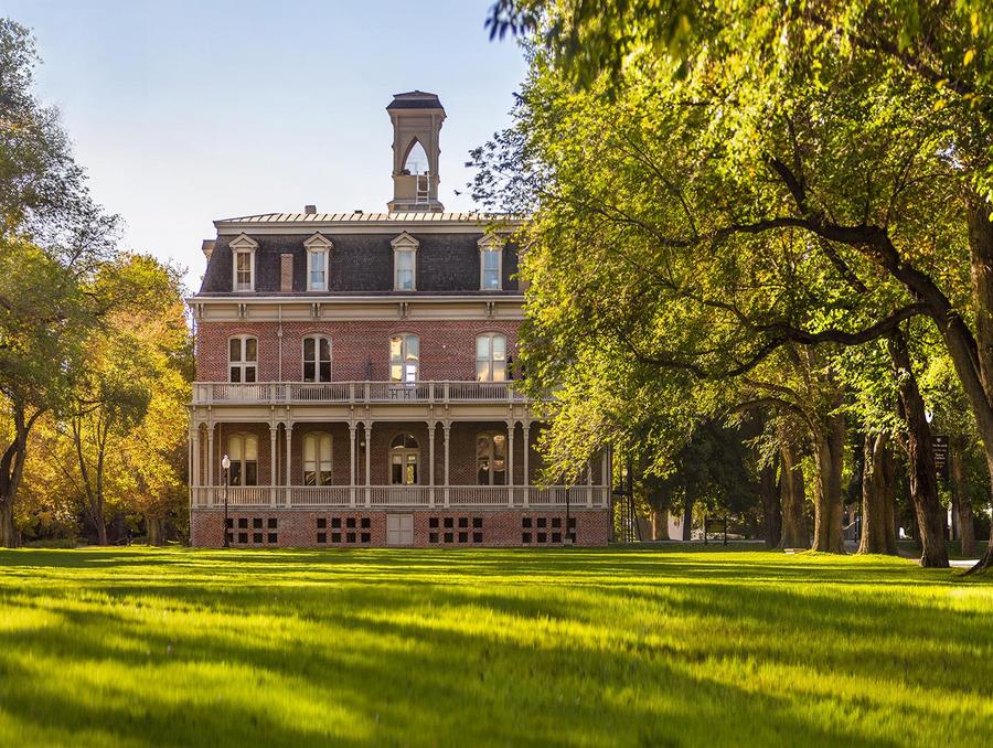 Morrill Hall from the quad.